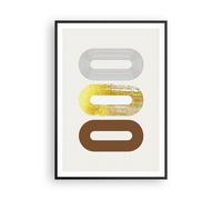 Affiche Poster 70x100cm Tableaux Image Ovale Tapis Roulant Abstraction Wall Art