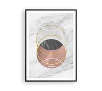 Affiche Poster 70x100cm Tableaux Image Photo Abstraction Formes Morceau Wall Art
