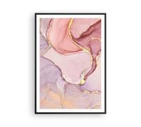 Affiche Poster 70x100cm Tableaux Image Photo Abstraction Marbre Rose Wall Art