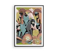 Affiche Poster 70x100cm Tableaux Image Photo Africain Graphisme Femmes Wall Art