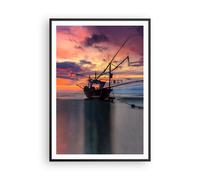 Affiche Poster 70x100cm Tableaux Image Photo Asie Bateau Cutter Wall Art