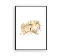 Affiche Poster 70x100cm Tableaux Image Photo Baiser Couple Amour Wall Art