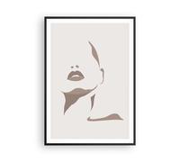 Affiche Poster 70x100cm Tableaux Image Photo Boho Femme Bouche Wall Art