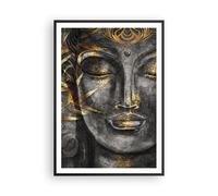 Affiche Poster 70x100cm Tableaux Image Photo Bouddha Or Bodhisattva Wall Art
