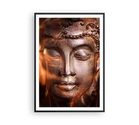 Affiche Poster 70x100cm Tableaux Image Photo Bouddha statue mystère Wall Art