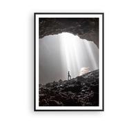 Affiche Poster 70x100cm Tableaux Image Photo Cave Aube Femme Wall Art Decoration