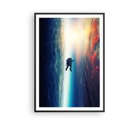 Affiche Poster 70x100cm Tableaux Image Photo Cosmos Astronaute Planète Wall Art