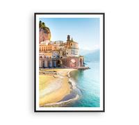 Affiche Poster 70x100cm Tableaux Image Photo Côte Amalfi Italie Wall Art