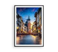 Affiche Poster 70x100cm Tableaux Image Photo Cracovie Église Mariacki Wall Art