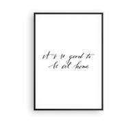Affiche Poster 70x100cm Tableaux Image Photo Devise Chance Maison Wall Art