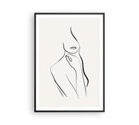 Affiche Poster 70x100cm Tableaux Image Photo Femme Croquis Dessin Wall Art