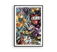 Affiche Poster 70x100cm Tableaux Image Photo graffiti moderne Wall Art