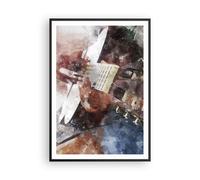 Affiche Poster 70x100cm Tableaux Image Photo guitare musique Wall Art Decoration