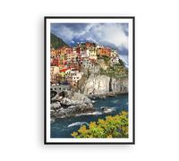 Affiche Poster 70x100cm Tableaux Image Photo Italie côte roche paysage Wall Art