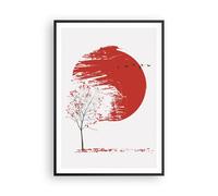 Affiche Poster 70x100cm Tableaux Image Photo Japon Fleur Cerises Wall Art