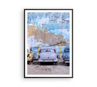 Affiche Poster 70x100cm Tableaux Image Photo La Havane Ancien Voitures Wall Art