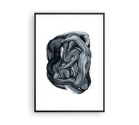 Affiche Poster 70x100cm Tableaux Image Photo L'Abstraction Black Flou Wall Art