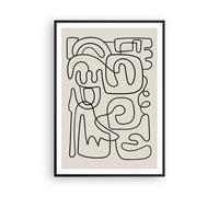 Affiche Poster 70x100cm Tableaux Image Photo Ligne Chiffres Formes Wall Art