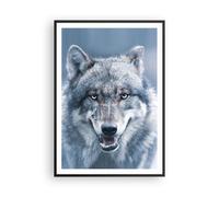 Affiche Poster 70x100cm Tableaux Image Photo Loup Prédateur Wildness Wall Art