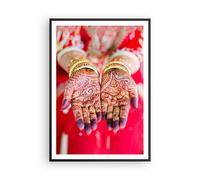 Affiche Poster 70x100cm Tableaux Image Photo Mains Oriental Patterns Wall Art