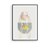 Affiche Poster 70x100cm Tableaux Image Photo Moderne Or Abstrait Wall Art