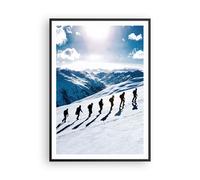 Affiche Poster 70x100cm Tableaux Image Photo Montagne Randonnée Tops Wall Art