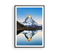 Affiche Poster 70x100cm Tableaux Image Photo Montagnes Pic Cervin Wall Art