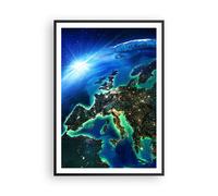 Affiche Poster 70x100cm Tableaux Image Photo Nuit espace monde vue Wall Art