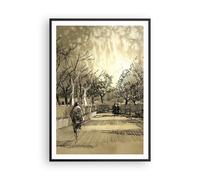 Affiche Poster 70x100cm Tableaux Image Photo parc promenade arbre Wall Art