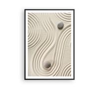 Affiche Poster 70x100cm Tableaux Image Photo Pierres Chiffres Sable Wall Art