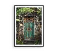 Affiche Poster 70x100cm Tableaux Image Photo Portail Porte Vert Wall Art