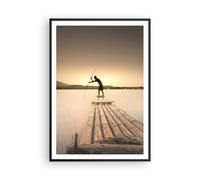 Affiche Poster 70x100cm Tableaux Image Photo Radeau Ouest Le Soleil Wall Art
