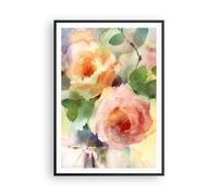 Affiche Poster 70x100cm Tableaux Image Photo rose fleur jardin Wall Art