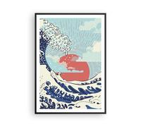 Affiche Poster 70x100cm Tableaux Image Photo Rouge Moderne Peut-être Wall Art