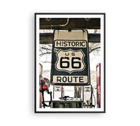 Affiche Poster 70x100cm Tableaux Image Photo route vieux 66 usa Wall Art