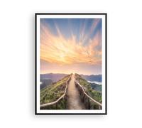 Affiche Poster 70x100cm Tableaux Image Photo Sentier Montagne Açores Wall Art