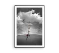 Affiche Poster 70x100cm Tableaux Image Photo Symbole Échelle Ciel Wall Art