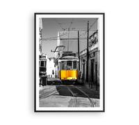 Affiche Poster 70x100cm Tableaux Image Photo Tram Portugal Lisbonne Wall Art