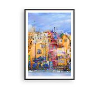 Affiche Poster 70x100cm Tableaux Image Photo vieille ville immeuble Wall Art