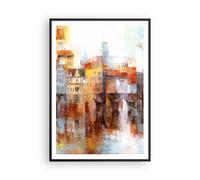 Affiche Poster 70x100cm Tableaux Image Photo ville immeuble Wall Art Decoration