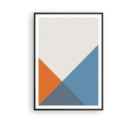Affiche Poster 70x100cm Tableaux Image Quatre Les Couleurs L'Abstraction Art