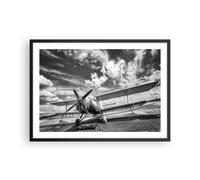 Affiche Poster 70x50cm Tableaux Image Photo An-2 Avion Noir Et Blanc Wall Art