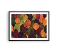 Affiche Poster 70x50cm Tableaux Image Photo Automne Feuilles Graphismes Wall Art