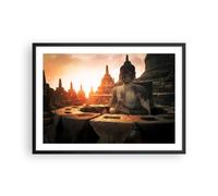 Affiche Poster 70x50cm Tableaux Image Photo Bouddha foi Asie Wall Art