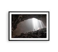 Affiche Poster 70x50cm Tableaux Image Photo Cave Aube Femme Wall Art Decoration