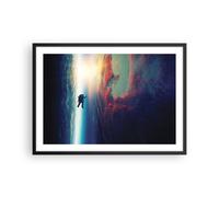 Affiche Poster 70x50cm Tableaux Image Photo Cosmos Astronaute Planète Wall Art