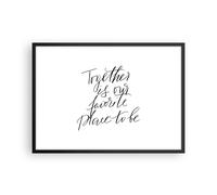 Affiche Poster 70x50cm Tableaux Image Photo Ensemble Notre Lieu Wall Art