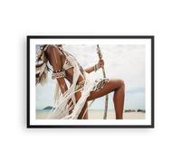 Affiche Poster 70x50cm Tableaux Image Photo Femme Liberté Exotisme Wall Art