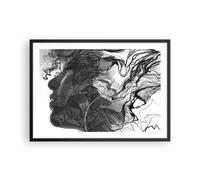 Affiche Poster 70x50cm Tableaux Image Photo Femme Ligne Art. Wall Art