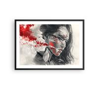 Affiche Poster 70x50cm Tableaux Image Photo femme visage art Wall Art